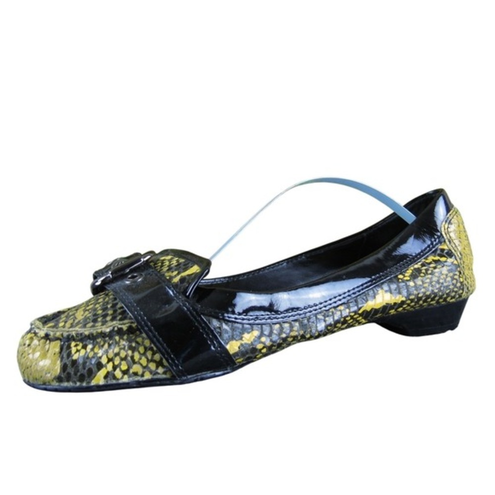 Arturo Chiang Women Confetti Snakeskin Flat Multicolor Leather 7.5 Medium Gently